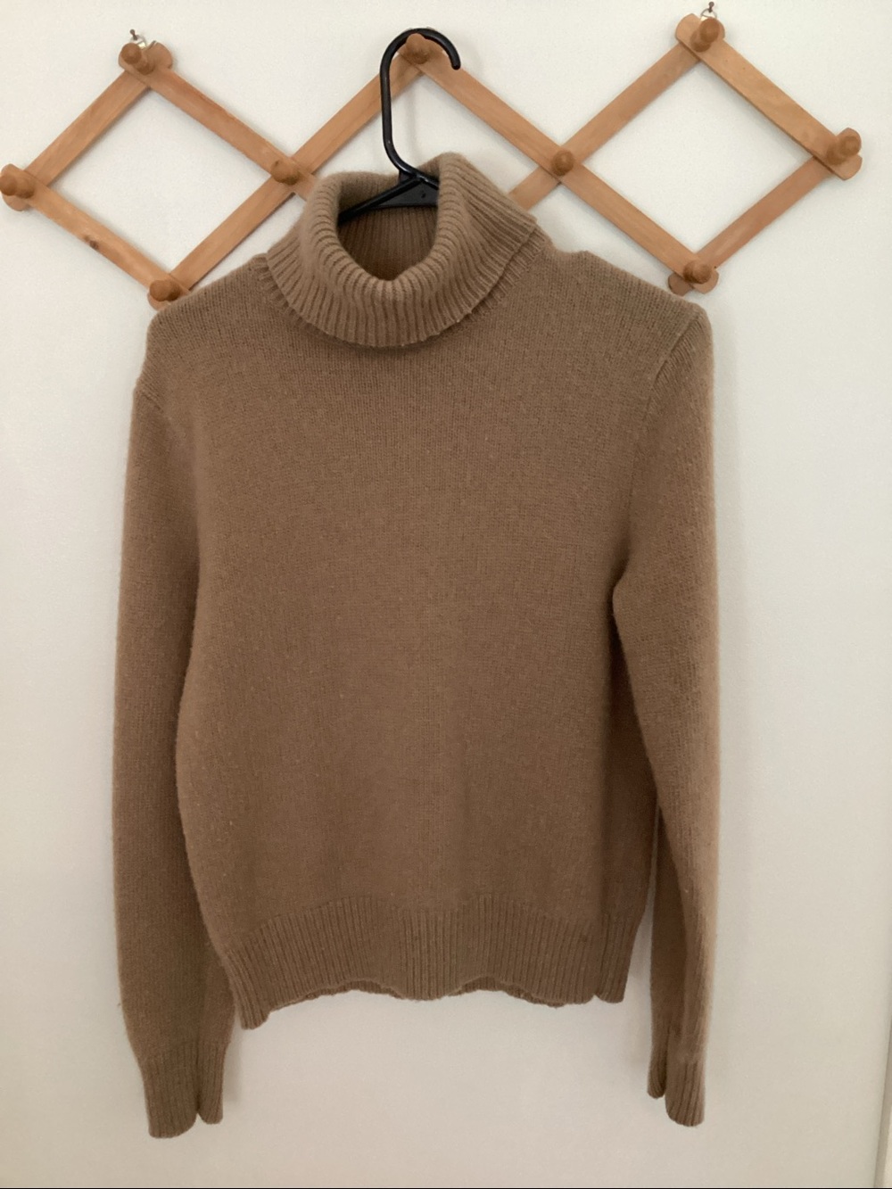 Ralph Lauren Neutral Beige Cashmere-Wool Turtleneck